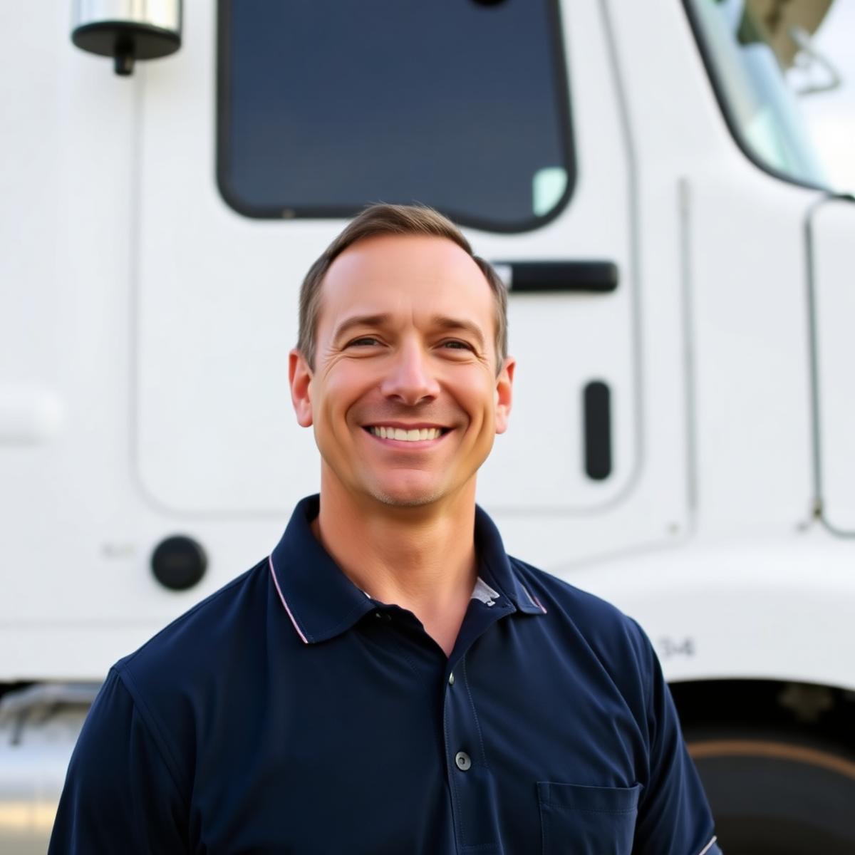 Professional Comce Interstate truck driver