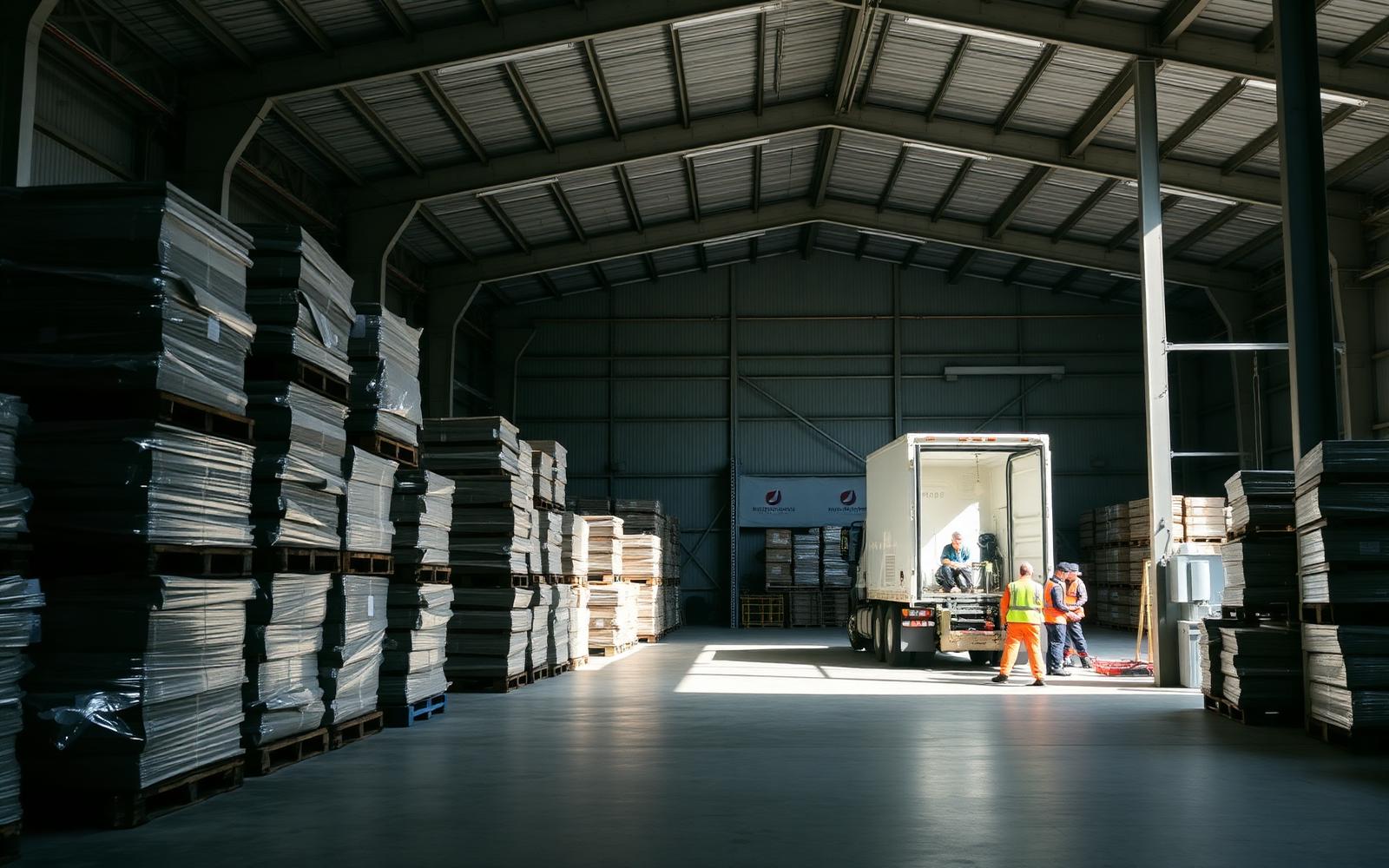 Representative commercial freight loading operation